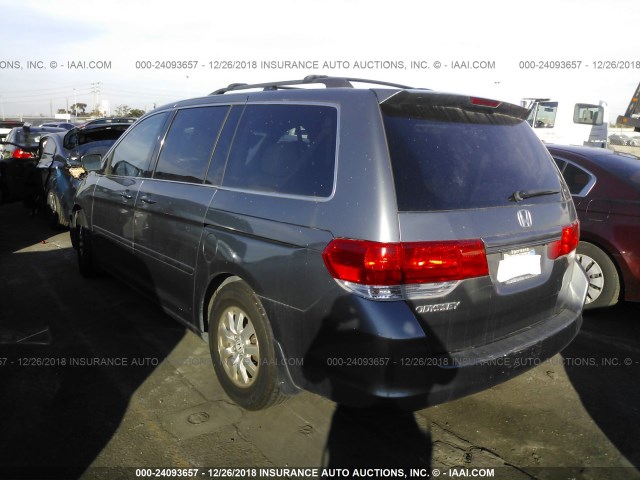 5FNRL38669B411815 - 2009 HONDA ODYSSEY EXL SILVER photo 3