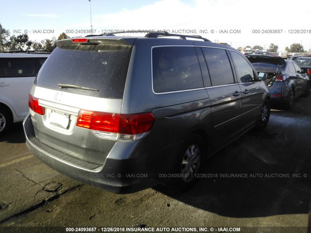 5FNRL38669B411815 - 2009 HONDA ODYSSEY EXL SILVER photo 4