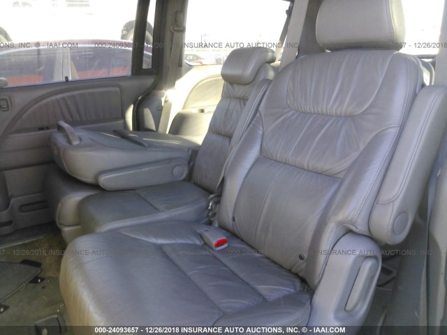 5FNRL38669B411815 - 2009 HONDA ODYSSEY EXL SILVER photo 8