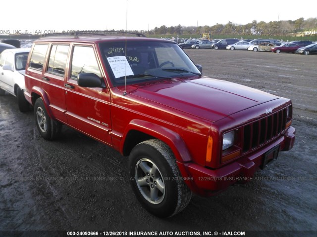 1J4FF68S9XL541715 - 1999 JEEP CHEROKEE SPORT/CLASSIC RED photo 1