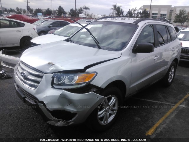 5XYZG3AB6CG153016 - 2012 HYUNDAI SANTA FE GLS SILVER photo 2