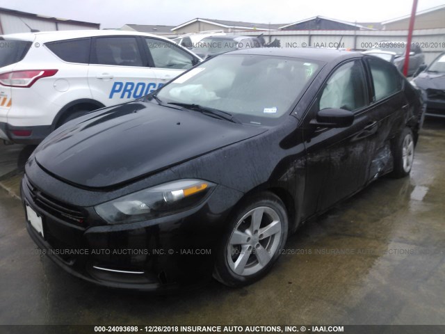 1C3CDFBB8FD128480 - 2015 DODGE DART SXT BLACK photo 2