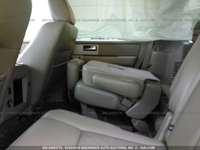 1FMJU2A57AEB03706 - 2010 FORD EXPEDITION LIMITED WHITE photo 8