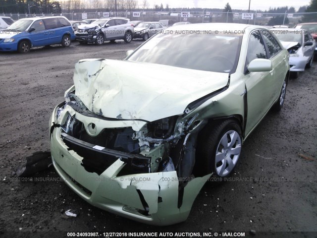 4T1BB46K08U039092 - 2008 TOYOTA CAMRY HYBRID GREEN photo 2