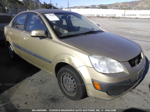 KNADE223896440738 - 2009 KIA RIO LX/SX GOLD photo 6