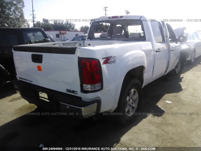 3GTEK13J68G235472 - 2008 GMC SIERRA K1500 WHITE photo 4