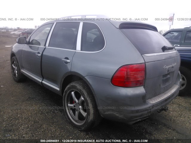 WP1AC29P56LA91148 - 2006 PORSCHE CAYENNE TURBO GRAY photo 3