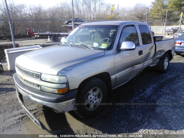 2GCEC19WXX1292510 - 1999 CHEVROLET SILVERADO C1500 GRAY photo 2