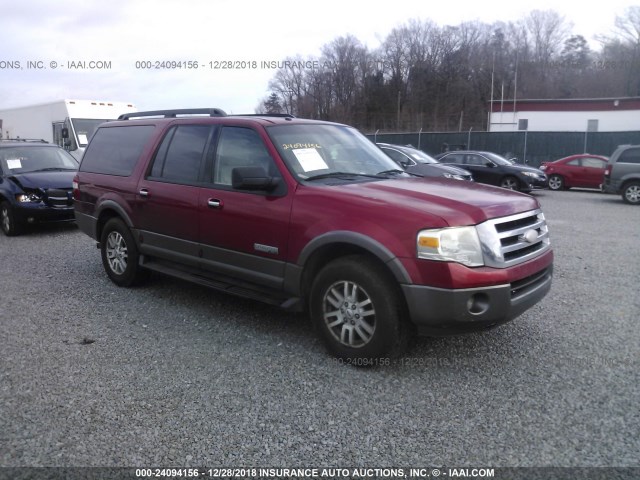 1FMFK15557LA97599 - 2007 FORD EXPEDITION EL XLT RED photo 1