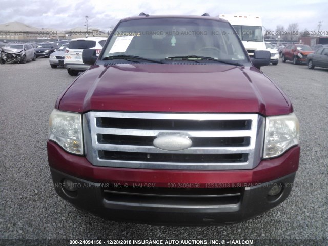 1FMFK15557LA97599 - 2007 FORD EXPEDITION EL XLT RED photo 6