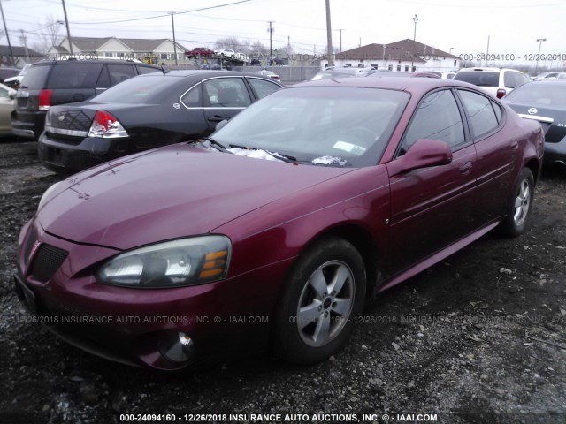 2G2WP552X61140359 - 2006 PONTIAC GRAND PRIX წითელი ფოტო 2