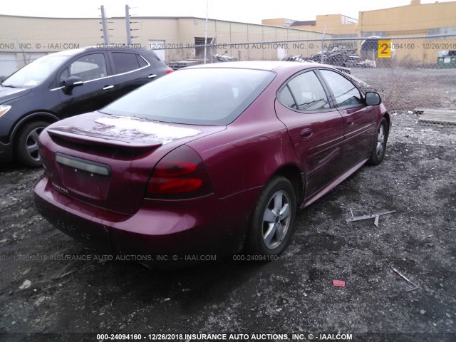 2G2WP552X61140359 - 2006 PONTIAC GRAND PRIX წითელი ფოტო 4