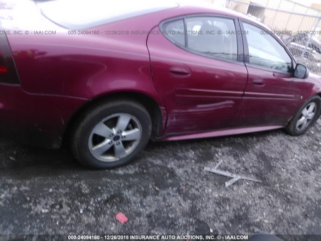 2G2WP552X61140359 - 2006 PONTIAC GRAND PRIX წითელი ფოტო 6