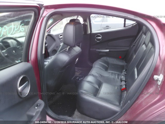 2G2WP552X61140359 - 2006 PONTIAC GRAND PRIX წითელი ფოტო 8