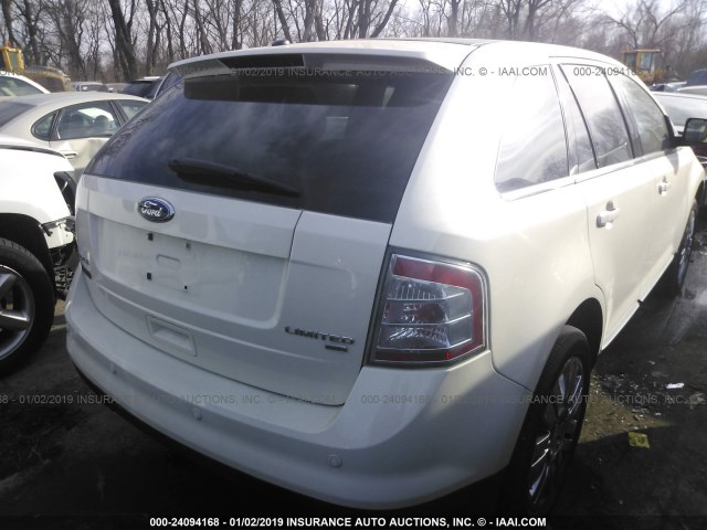 2FMDK49C28BA19722 - 2008 FORD EDGE LIMITED WHITE photo 4