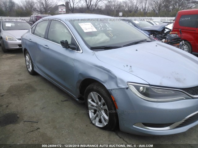 1C3CCCAB6FN669931 - 2015 CHRYSLER 200 LIMITED BLUE photo 6