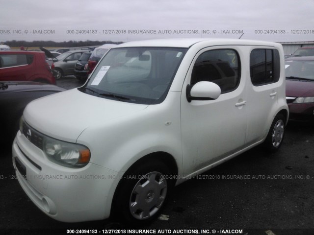 JN8AZ2KR0AT156366 - 2010 NISSAN CUBE S/SL/KROM WHITE photo 2