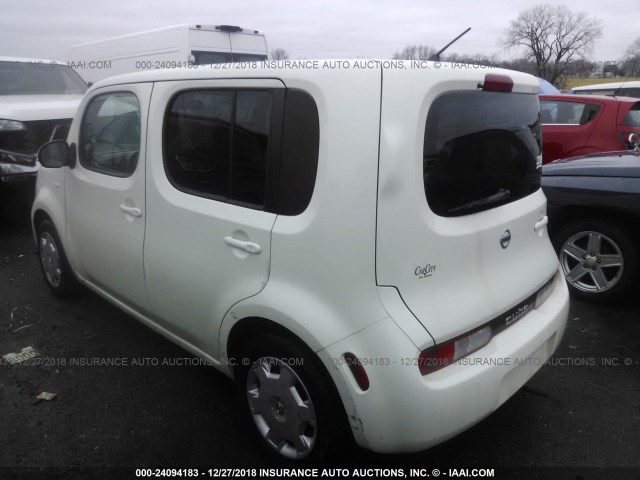 JN8AZ2KR0AT156366 - 2010 NISSAN CUBE S/SL/KROM WHITE photo 3