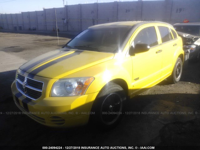 1B3HB48B67D566355 - 2007 DODGE CALIBER SXT YELLOW photo 2