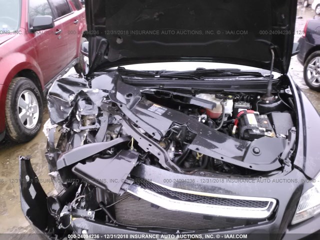 1G1ZC5E11BF261448 - 2011 CHEVROLET MALIBU 1LT BLACK photo 10
