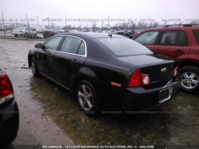 1G1ZC5E11BF261448 - 2011 CHEVROLET MALIBU 1LT BLACK photo 3
