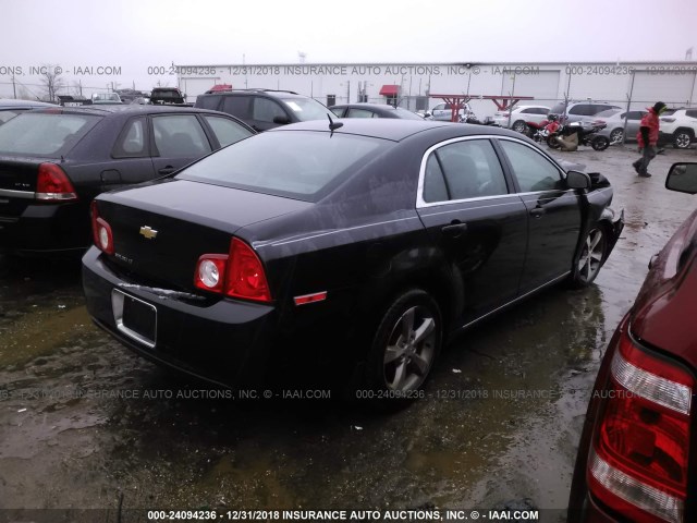1G1ZC5E11BF261448 - 2011 CHEVROLET MALIBU 1LT BLACK photo 4