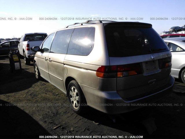 5FNRL18923B102154 - 2003 HONDA ODYSSEY EXL GOLD photo 3