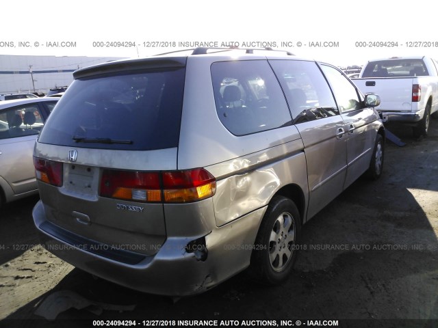 5FNRL18923B102154 - 2003 HONDA ODYSSEY EXL GOLD photo 4