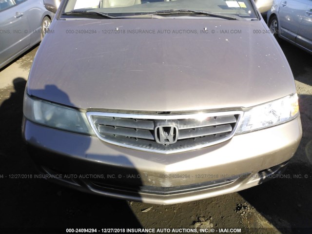 5FNRL18923B102154 - 2003 HONDA ODYSSEY EXL GOLD photo 6