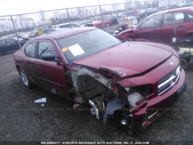 2B3KA43G76H260505 - 2006 DODGE CHARGER SE/SXT RED photo 1