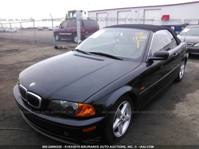 WBABS33442PG84077 - 2002 BMW 325 CI BLACK photo 2