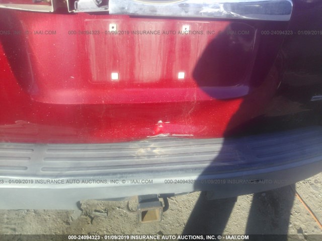 1FMEU73E56UB66750 - 2006 FORD EXPLORER XLT RED photo 6