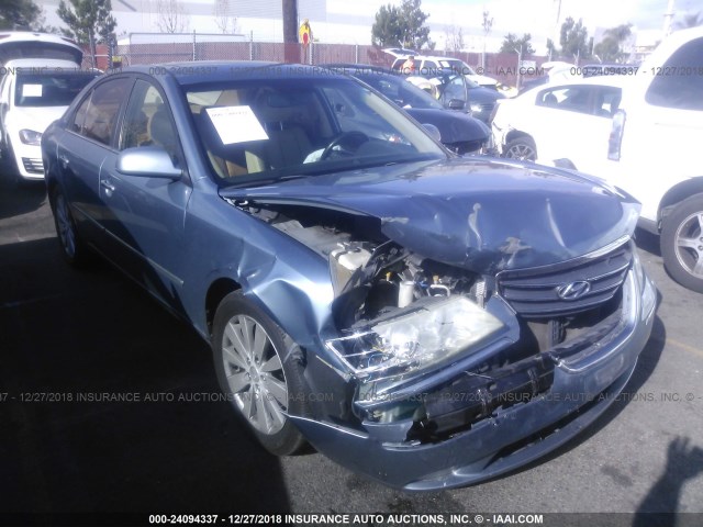 5NPEU4AF3AH579185 - 2010 HYUNDAI SONATA SE/LIMITED BLUE photo 1