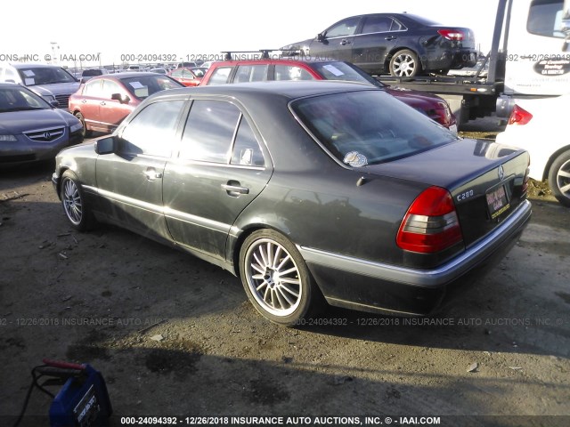 WDBHA28E6TF468763 - 1996 MERCEDES-BENZ C 280 GRAY photo 3