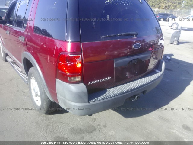 1FMZU72K44UB25323 - 2004 FORD EXPLORER XLS/XLS SPORT RED photo 6