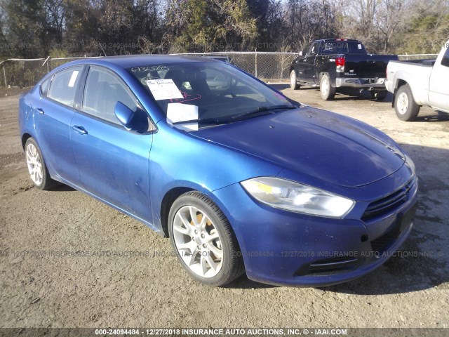 1C3CDFBH1DD155506 - 2013 DODGE DART SXT BLUE photo 1