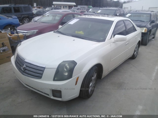 1G6DP567X50170472 - 2005 CADILLAC CTS HI FEATURE V6 WHITE photo 2