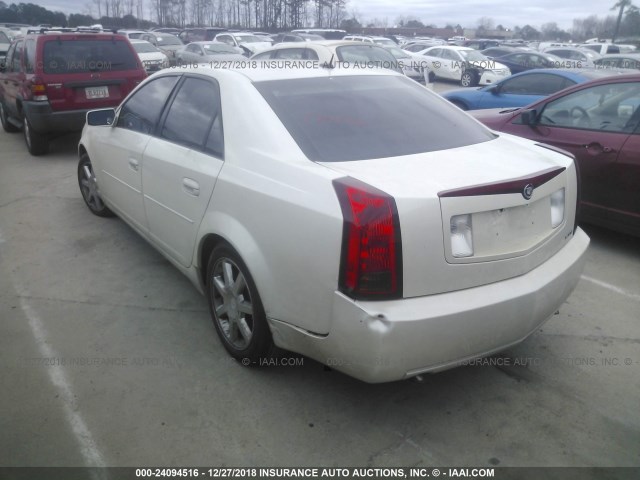 1G6DP567X50170472 - 2005 CADILLAC CTS HI FEATURE V6 WHITE photo 3