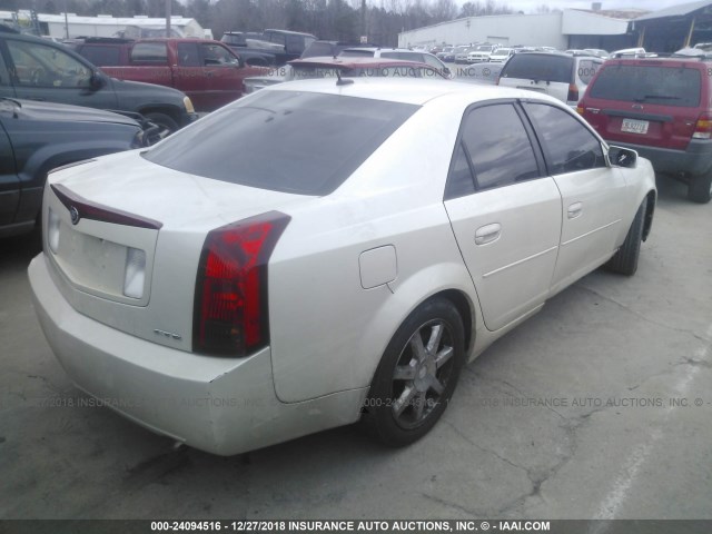 1G6DP567X50170472 - 2005 CADILLAC CTS HI FEATURE V6 WHITE photo 4