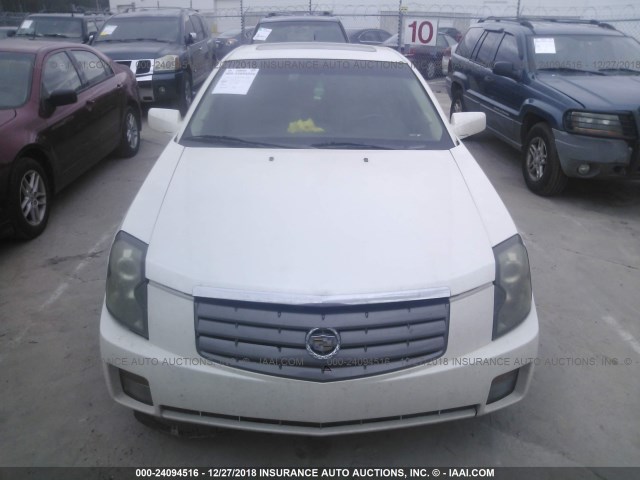 1G6DP567X50170472 - 2005 CADILLAC CTS HI FEATURE V6 WHITE photo 6