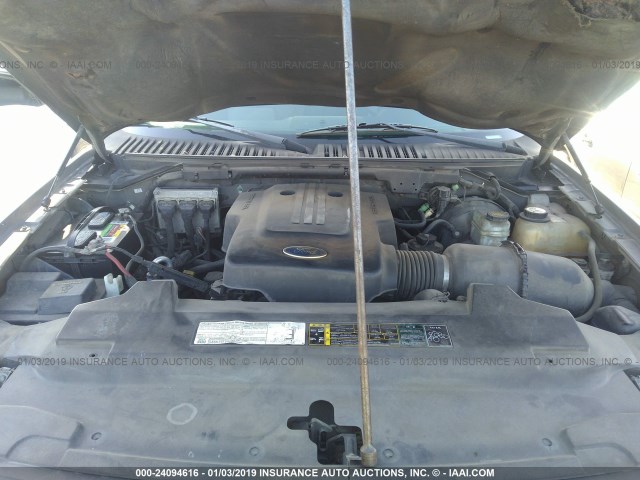 1FMRU15W03LC40954 - 2003 FORD EXPEDITION XLT GRAY photo 10