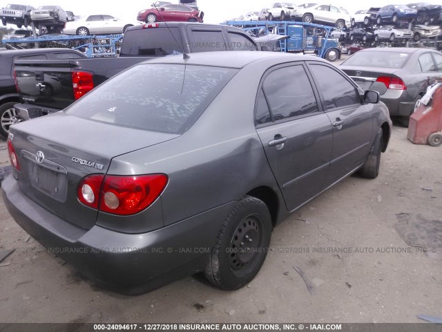 2T1BR32E06C632083 - 2006 TOYOTA COROLLA CE/LE/S GRAY photo 4