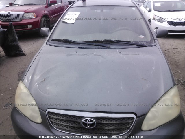 2T1BR32E06C632083 - 2006 TOYOTA COROLLA CE/LE/S GRAY photo 6