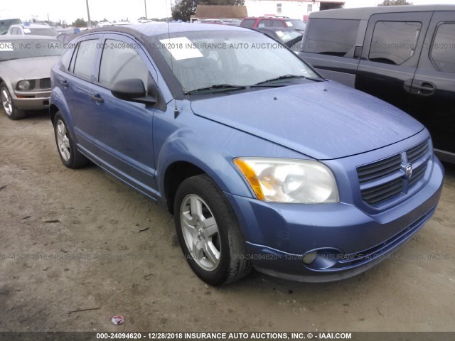 1B3HB48B47D184258 - 2007 DODGE CALIBER SXT BLUE photo 1