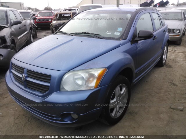 1B3HB48B47D184258 - 2007 DODGE CALIBER SXT BLUE photo 2