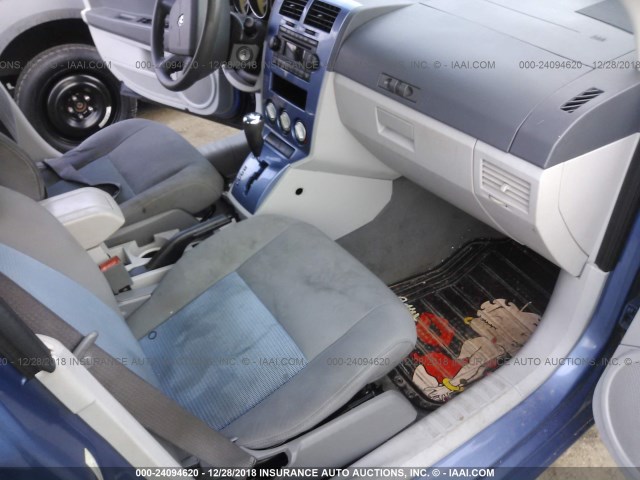 1B3HB48B47D184258 - 2007 DODGE CALIBER SXT BLUE photo 5