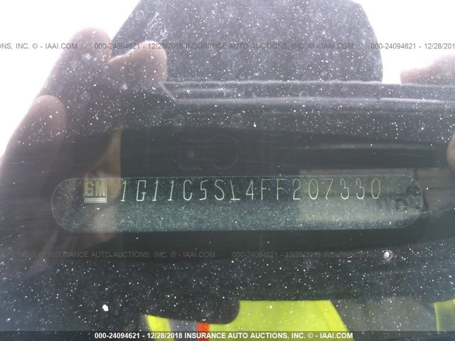 1G11C5SL4FF207330 - 2015 CHEVROLET MALIBU 1LT BLACK photo 9