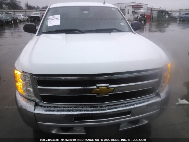 3GCPCSE03CG281477 - 2012 CHEVROLET SILVERADO C1500 LT WHITE photo 6