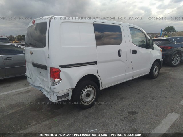 3N63M0ZN5HK702333 - 2017 CHEVROLET CITY EXPRESS LT WHITE photo 4