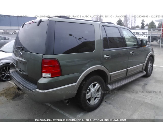 1FMFU18L44LA32064 - 2004 FORD EXPEDITION EDDIE BAUER GREEN photo 4